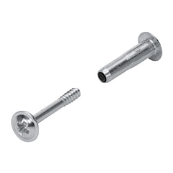 Hettich - Lot De 10 Vis D'Assemblage Acier Nickelé L.38 Mm