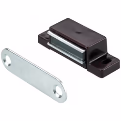 Lot de 10 loqueteaux magnétiques plastique HETTICH, L.14.5 x l.45.3 mm