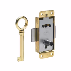 Destination : Pour porte de meuble Matière principale : Acier Finition du produit : Laitonné Axe (en mm) : 20 Sens d'ouvertur ...