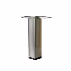 Avec patin plastique fileté M10. Platine 60 x 60 mm. Section 25 x 25 mm Couleur du pied: Gris Hauteur (en cm): 10 Hauteur max ...