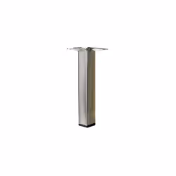 Description générale Pied de meuble carré en acier brossé, conçu pour offrir une robustesse et une stabilité optimale. Ce mod ...