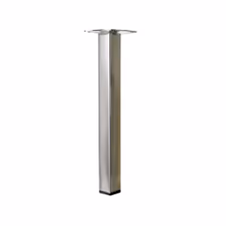 Avec patin plastique fileté M10. Platine 60 x 60 mm Couleur du pied: Gris Hauteur (en cm): 25 Hauteur maximum (en cm): De 16  ...