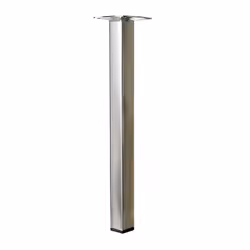 Avec patin plastique fileté M10. Platine 60 x 60 mm Couleur du pied: Gris Hauteur (en cm): 30 Hauteur maximum (en cm): De 16  ...