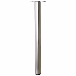 Avec patin plastique fileté M10. Platine 60 x 60 mm. Section 25 x 25 mm Couleur du pied: Gris Hauteur (en cm): 40 Hauteur max ...