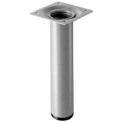 Pied meuble cylindrique HETTICH fixe acier époxy gris