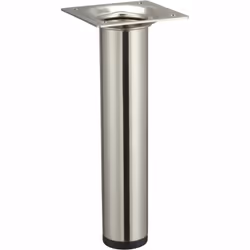 Avec patin plastique fileté M10. Platine 60 x 60 mm Couleur du pied: Gris Hauteur (en cm): 15 Hauteur maximum (en cm): Moins ...