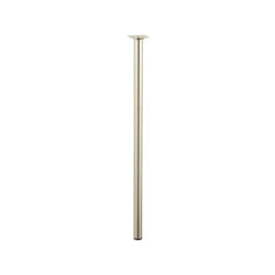 Hettich - Pied table basse cylindrique fixe, H.70 cm acier brossé gris