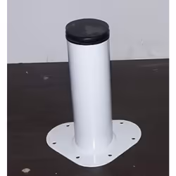Pied de table basse cylindrique Hettich réglable - acier époxy blanc Ce pied de table basse cylindrique Hettich réglable est  ...