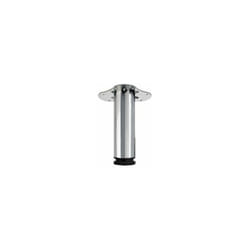 Hettich - Pied table basse cylindrique réglable, Ht.De 20 à 23 cm acier brossé gri