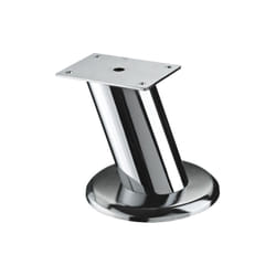 Hettich - Pied meuble design fixe acier chromé gris
