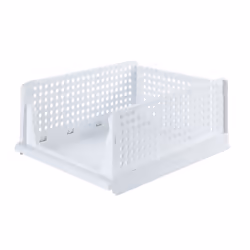 Lot de 2 Paniers pliables - Blanc