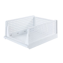 Lot de 2 Paniers pliables - Blanc
