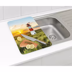Des plaques de recouvrement au design exclusif pour un tout nouveau look de cuisine : ambiance pittoresque du soir. Le soleil ...