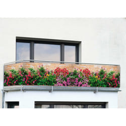 Housse de balcon florale, 5 m x 85 cm