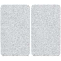 WENKO Transparent planche à découper pour cuisine Rectangulaire Plastique, Verre trempé, Élastomère thermoplastique (TPE)