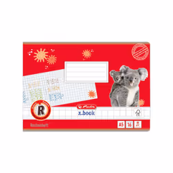 Herlitz 1957786, 16 feuilles, Papier quadrillé, A5, 80 g/m², Garçon/Fille, Papier