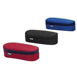 Herlitz 10515534 trousse à crayons Bac à stylos Polyester Noir, Bleu, Rouge