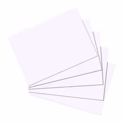 Herlitz 10621423, Blanc, A6, 170 g/m², 100 pièce(s)
