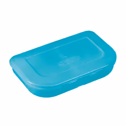 Herlitz 50033225, Boîte de rangement alimentaire, Enfant, Turquoise, Monochromatique, Rond, Garçon/Fille