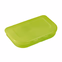 Herlitz 50033232, Boîte de rangement alimentaire, Enfant, Vert, Monochromatique, Rectangulaire, Garçon/Fille