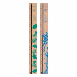 Herlitz 50033621, Règle de bureau, Bois, Marron, 300 mm, 10 pièce(s)