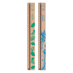 Herlitz 50033621 règle Règle de bureau 300 mm Bois Marron 10 pièce(s)