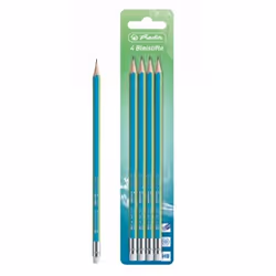 Herlitz 50033638, HB, Vert, Hexagonal, 4 pièce(s)