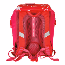 Herlitz SoftLight Plus Stars&Strips Ensemble de cartables Fille Polyester Rose, Rouge