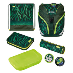 Herlitz SoftLight Plus Jungle Ensemble de cartables Garçon Polyester Vert, Olive