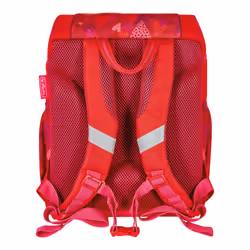 Herlitz UltraLight Plus Sweet Hearts Ensemble de cartables Fille Polyester Rouge