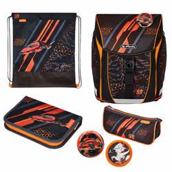 Herlitz FiloLight Plus Speed, Plumier, Étui pour crayons, Cartable, Sac de sport, Garçon, Ecole primaire, Sac à dos, 16 L, Po ...