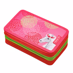 Herlitz TriCase Bloomy Birds, 31 pièce(s), Vert, Rose, Polyester, Polyvinyl chloride (PVC), Image, 190 mm, 115 mm
