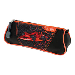 Herlitz Mechanic Trousse à crayons Polyester Noir, Orange