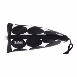 Herlitz 50039173 trousse à crayons Coton, Cuir bycast Noir, Blanc