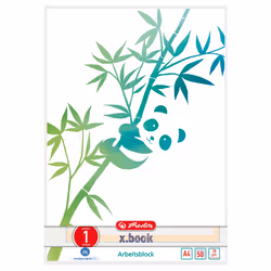 Herlitz GREENline, Image, Vert, Blanc, A4, 50 feuilles, 70 g/m², Papier ligné