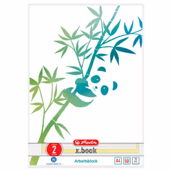Herlitz GREENline, Image, Vert, Blanc, A4, 50 feuilles, 70 g/m², Papier ligné