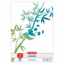 Herlitz GREENline, Image, Vert, Blanc, A4, 50 feuilles, 70 g/m², Papier ligné