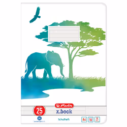 Herlitz GREENline, Image, Vert, Blanc, A4, 16 feuilles, 80 g/m², Papier ligné