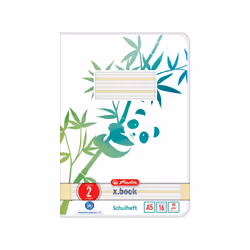 Herlitz GREENline, Image, Vert, Blanc, A5, 16 feuilles, 80 g/m², Papier ligné