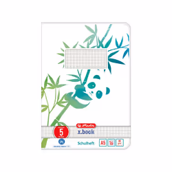 Herlitz GREENline, Image, Vert, Blanc, A5, 16 feuilles, 80 g/m², Papier quadrillé