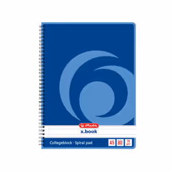 Herlitz 297515, Bleu, A5, 80 feuilles, 70 g/m², Adulte