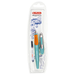 Herlitz my.pen stylo-plume Système de remplissage cartouche Orange, Turquoise 1 pièce(s)