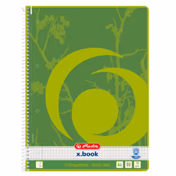 Herlitz 303453, Vert, A4, 80 feuilles, 70 g/m², Adulte