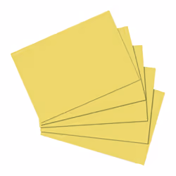 Herlitz 10837136, Jaune, A5, 170 g/m², 100 pièce(s)