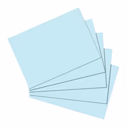 Herlitz 10837177, Bleu, 170 g/m², 100 pièce(s)