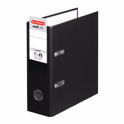 Herlitz 10842300 classeur à anneaux A5 Noir