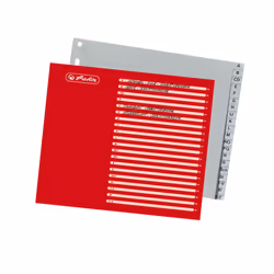 Herlitz 10843514 intercalaire de classement Gris