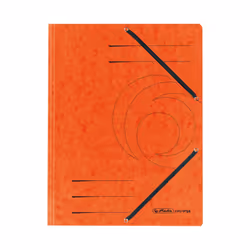 Herlitz 10843878, A4, Carton, Orange, Elastique, 1 pièce(s)