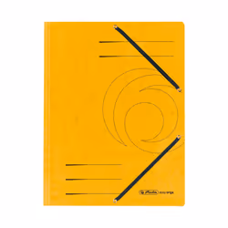 Herlitz 10843886, A4, Carton, Jaune, Elastique, 1 pièce(s)