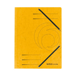 Herlitz 10843886 fichier Carton Jaune A4